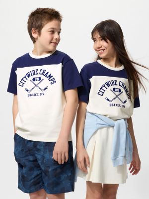 エアリズムコットングラフィッククルーネックTシャツ