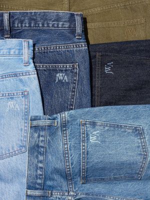 ストレートジーンズ/丈長め