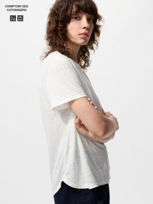 リネンクルーネックT