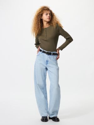 リブヘンリーネックT/長袖