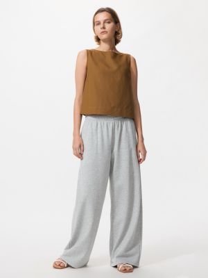 スウェットワイドパンツ/丈長め