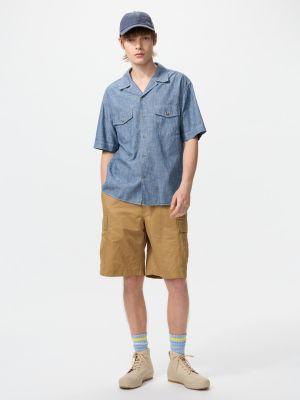 シャンブレーオーバーサイズシャツ